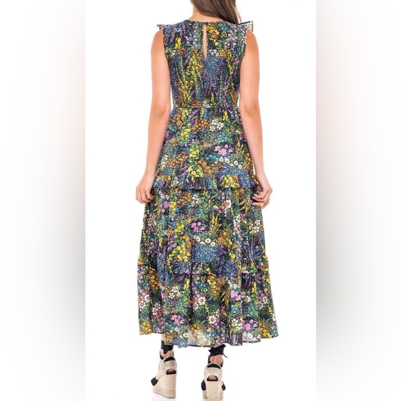 Banjanan Iris Dress in Loki’s Garden Black Size XL - Picture 2 of 14